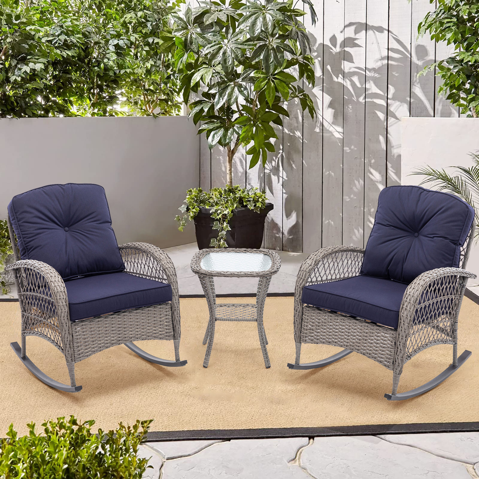 Bay Isle Home Snoqualmie Rattan Wicker 2 - Person Seating Group with Cushions Bay Isle Home Snoqualmie Rattan Wicker 2 - Person Seating Group with Cushions